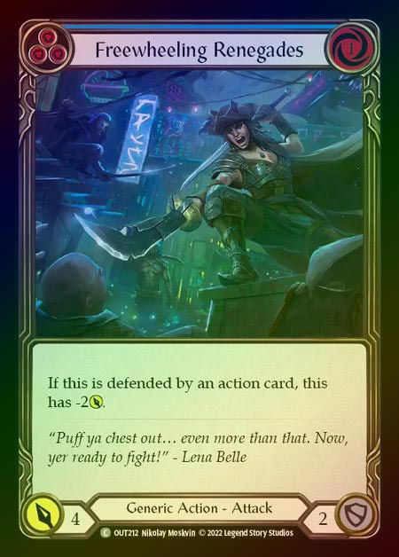【RF】[Generic] Freewheeling Renegades [OUT212-C] (blue) Rainbow Foil