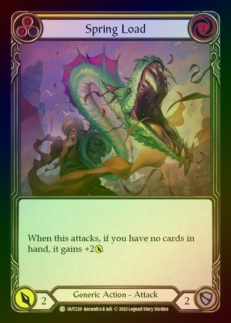 【RF】[Generic] Spring Load [OUT220-C] (yellow) Rainbow Foil