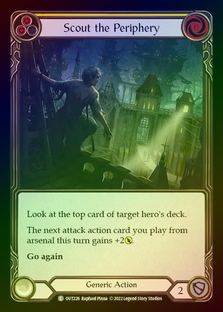 【RF】[Generic] Scout the Periphery [OUT226-C] (yellow) Rainbow Foil