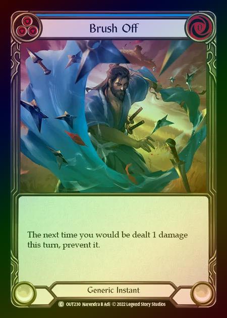 【RF】[Generic] Brush Off [OUT230-C] (blue) Rainbow Foil