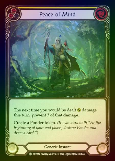 【RF】[Generic] Peace of Mind [OUT232-C] (yellow) Rainbow Foil