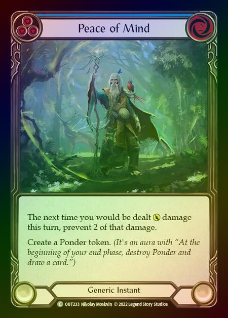 【RF】[Generic] Peace of Mind [OUT233-C] (blue) Rainbow Foil