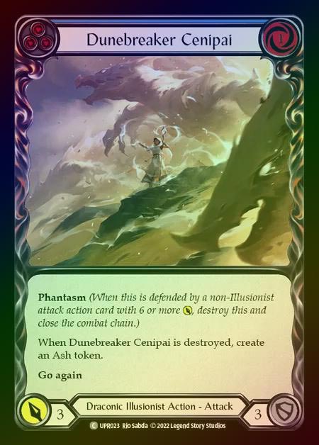 【RF】[Draconic Illusionist] Dunebreaker Cenipai [UPR023-C] (blue) Rainbow Foil
