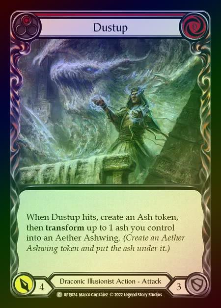 【RF】[Draconic Illusionist] Dustup [UPR024-C] (red) Rainbow Foil