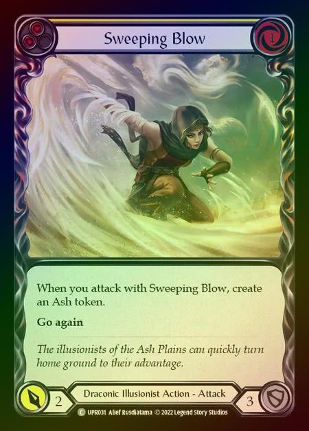 【RF】[Draconic Illusionist] Sweeping Blow [UPR031-C] (yellow) Rainbow Foil