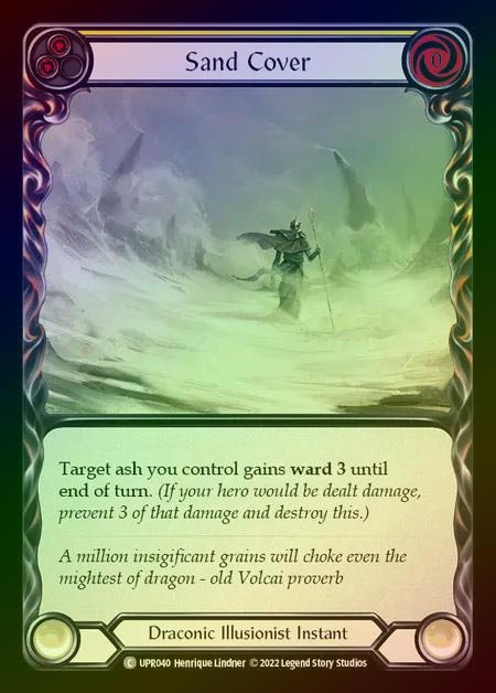 【RF】[Draconic Illusionist] Sand Cover [UPR040-C] (yellow) Rainbow Foil