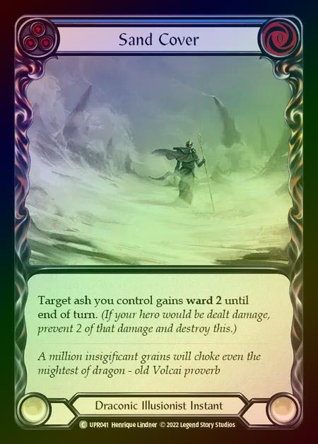 【RF】[Draconic Illusionist] Sand Cover [UPR041-C] (blue) Rainbow Foil