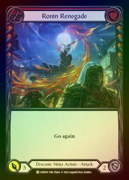 【RF】[Draconic Ninja] Ronin Renegade [UPR078-C] (red) Rainbow Foil