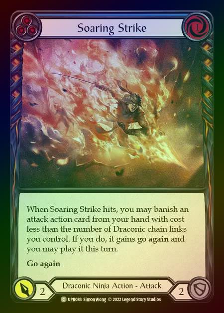 【RF】[Draconic Ninja] Soaring Strike [UPR083-C] (blue) Rainbow Foil