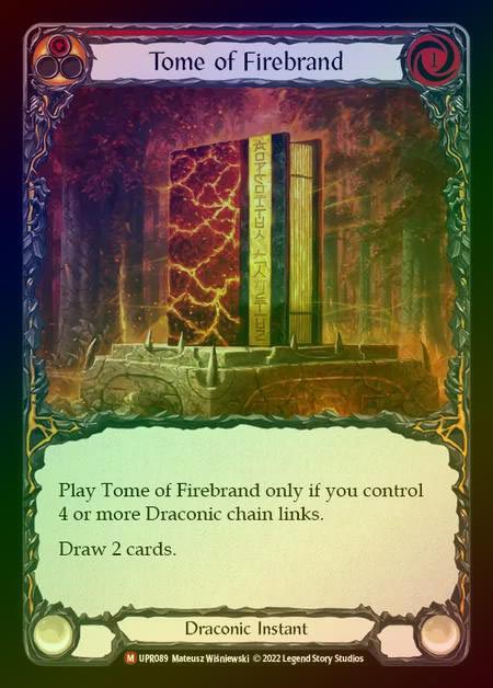 【RF】[Draconic] Tome of Firebrand [UPR089-M] Rainbow Foil
