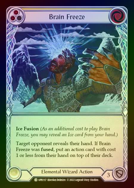 【RF】[Elemental Wizard] Brain Freeze [UPR117-C] (yellow) Rainbow Foil