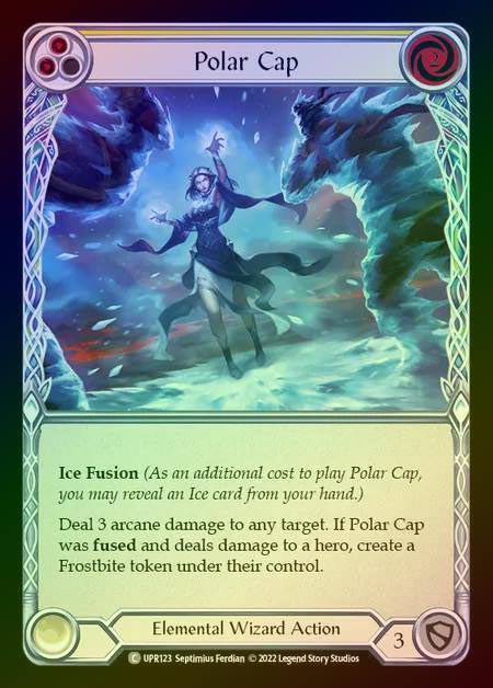 【RF】[Elemental Wizard] Polar Cap [UPR123-C] (yellow) Rainbow Foil