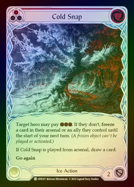 【RF】[Ice] Cold Snap [UPR147-C] (red) Rainbow Foil
