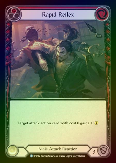 【RF】[Ninja] Rapid Reflex [UPR162-R] (red) Rainbow Foil