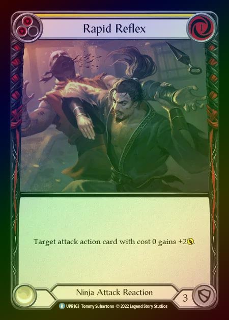 【RF】[Ninja] Rapid Reflex [UPR163-R] (yellow) Rainbow Foil