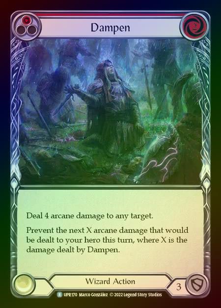 【RF】[Wizard] Dampen [UPR170-R] (red) Rainbow Foil