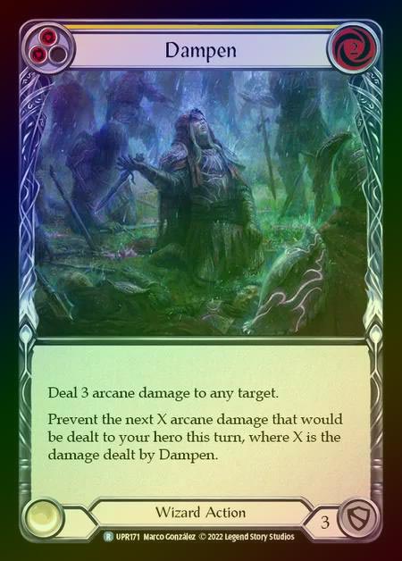 【RF】[Wizard] Dampen [UPR171-R] (yellow) Rainbow Foil