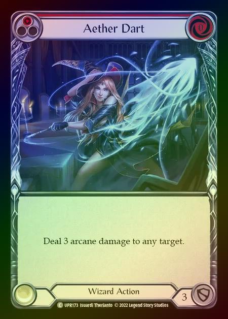 【RF】[Wizard] Aether Dart [UPR173-C] (red) Rainbow Foil
