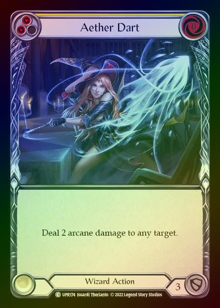 【RF】[Wizard] Aether Dart [UPR174-C] (yellow) Rainbow Foil