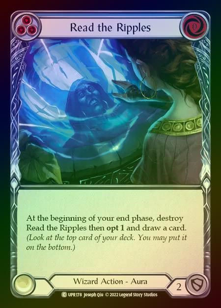 【RF】[Wizard] Read the Ripples [UPR178-C] (blue) Rainbow Foil