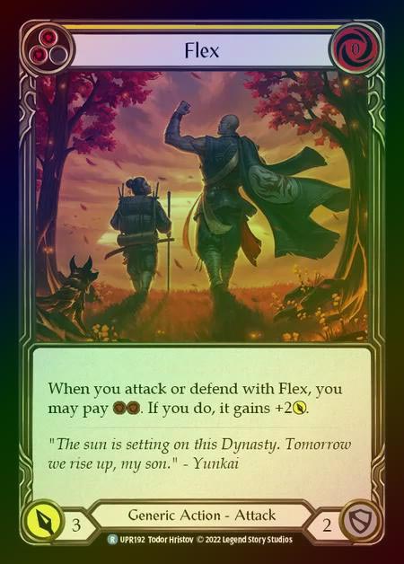 【RF】[Generic] Flex [UPR192-R] (yellow) Rainbow Foil