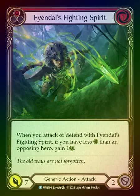 【RF】[Generic] Fyendal's Fighting Spirit [UPR194-R] (red) Rainbow Foil