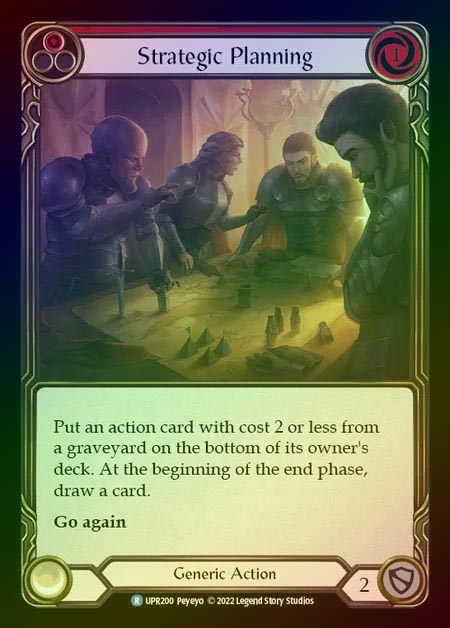 【RF】[Generic] Strategic Planning [UPR200-R] (red) Rainbow Foil