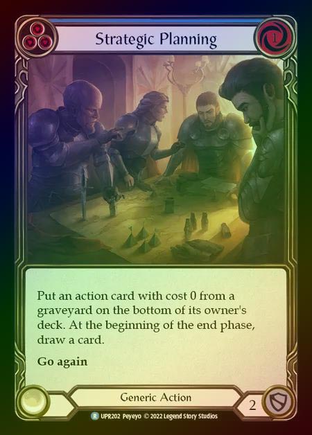 【RF】[Generic] Strategic Planning [UPR202-R] (blue) Rainbow Foil