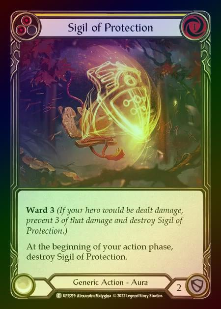 【RF】[Generic] Sigil of Protection [UPR219-C] (yellow) Rainbow Foil