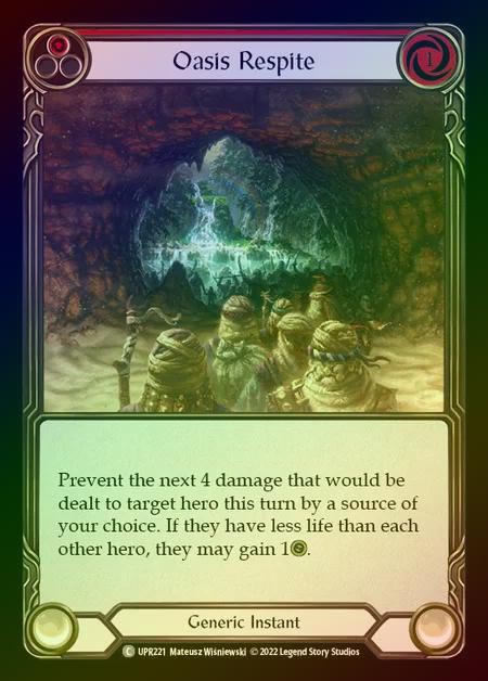 【RF】[Generic] Oasis Respite [UPR221-C] (red) Rainbow Foil
