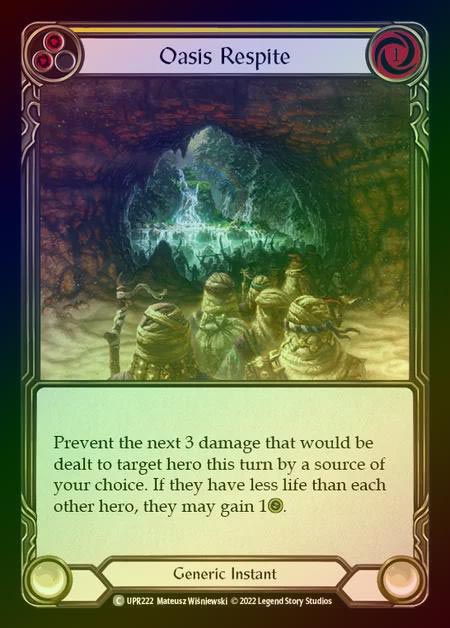 【RF】[Generic] Oasis Respite [UPR222-C] (yellow) Rainbow Foil