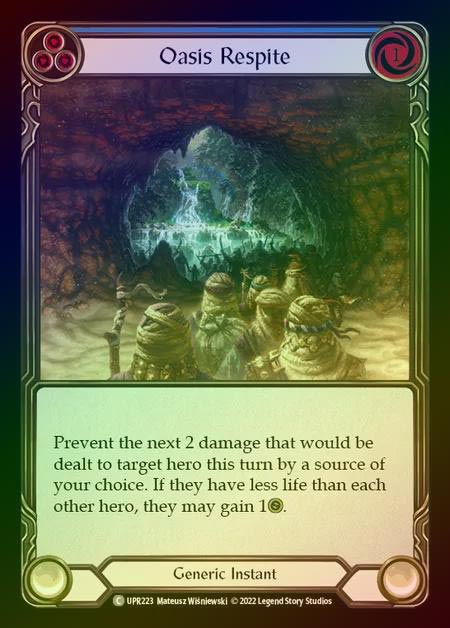 【RF】[Generic] Oasis Respite [UPR223-C] (blue) Rainbow Foil