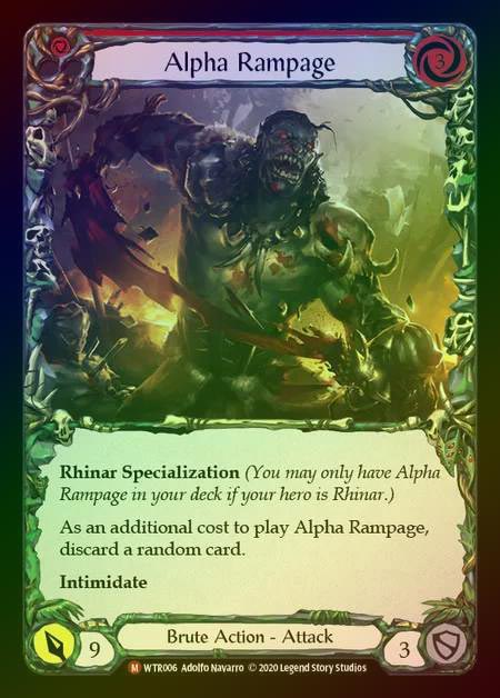 【RF】[Brute] Alpha Rampage [U-WTR006-M] Rainbow Foil