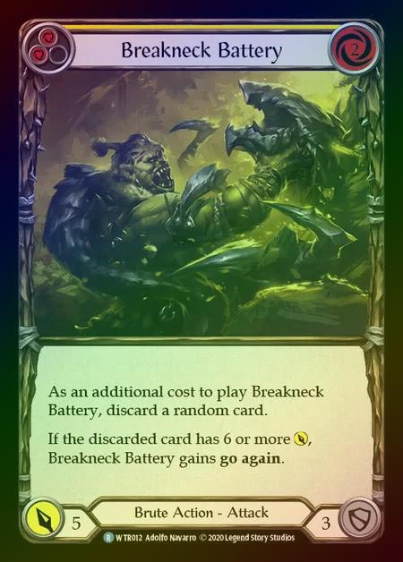 【RF】[Brute] Breakneck Battery [U-WTR012-R] (yellow) Rainbow Foil