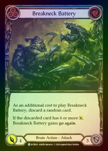 【RF】[Brute] Breakneck Battery [U-WTR013-R] (blue) Rainbow Foil
