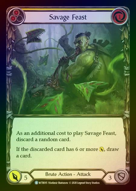【RF】[Brute] Savage Feast [U-WTR015-R] (yellow) Rainbow Foil