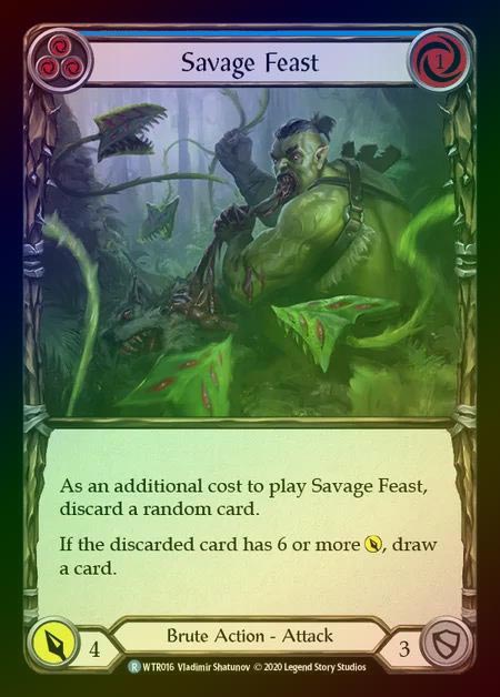 【RF】[Brute] Savage Feast [U-WTR016-R] (blue) Rainbow Foil