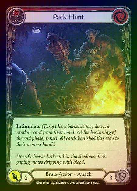 【RF】[Brute] Pack Hunt [U-WTR023-C] (red) Rainbow Foil
