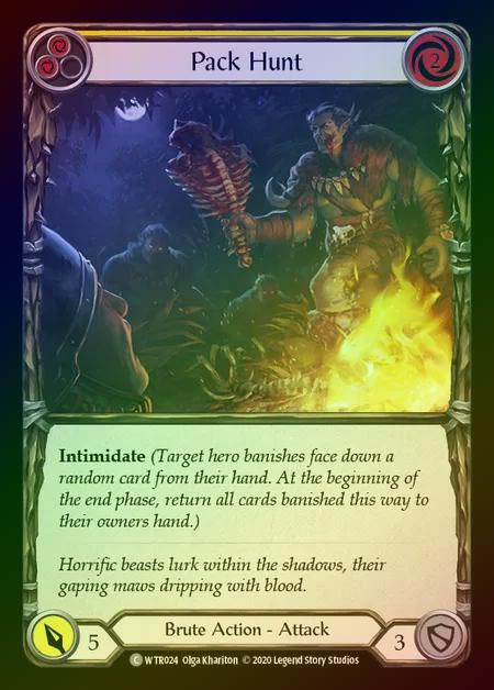 【RF】[Brute] Pack Hunt [U-WTR024-C] (yellow) Rainbow Foil