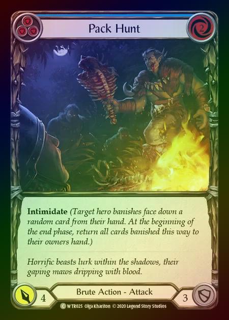 【RF】[Brute] Pack Hunt [U-WTR025-C] (blue) Rainbow Foil