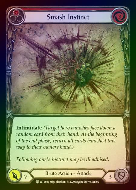 【RF】[Brute] Smash Instinct [U-WTR026-C] (red) Rainbow Foil