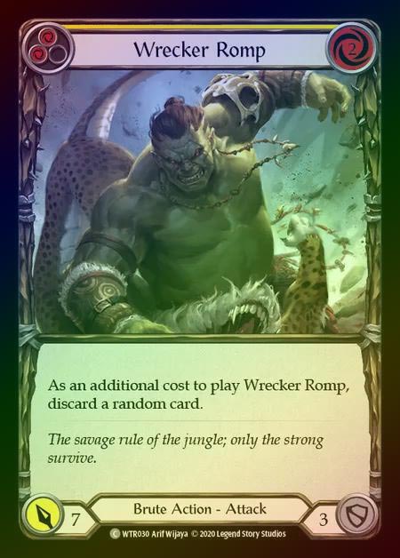 【RF】[Brute] Wrecker Romp [U-WTR030-C] (yellow) Rainbow Foil