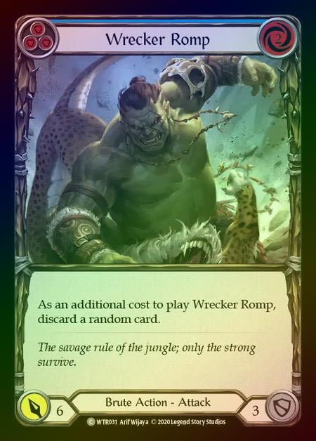 【RF】[Brute] Wrecker Romp [U-WTR031-C] (blue) Rainbow Foil