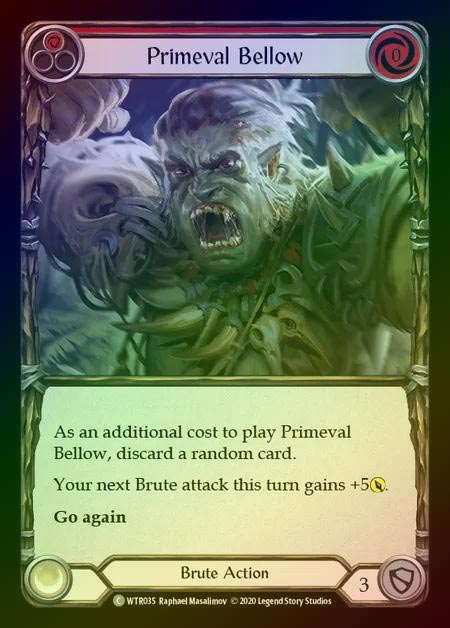 【RF】[Brute] Primeval Bellow [U-WTR035-C] (red) Rainbow Foil