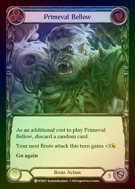 【RF】[Brute] Primeval Bellow [U-WTR037-C] (blue) Rainbow Foil