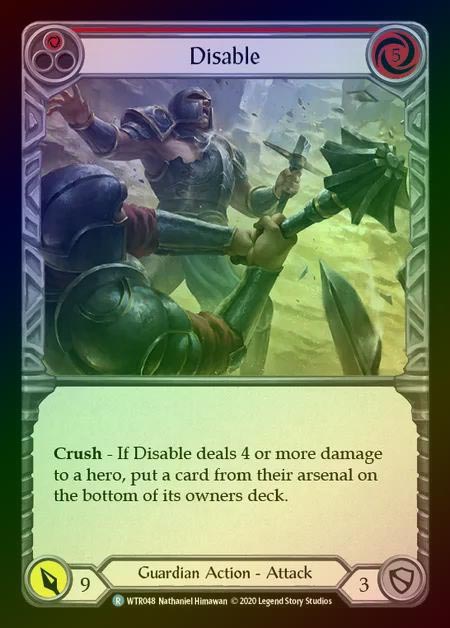 【RF】[Guardian] Disable [U-WTR048-R] (red) Rainbow Foil