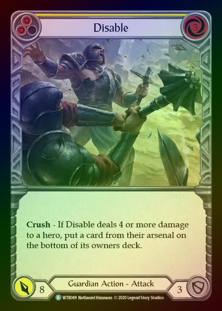 【RF】[Guardian] Disable [U-WTR049-R] (yellow) Rainbow Foil