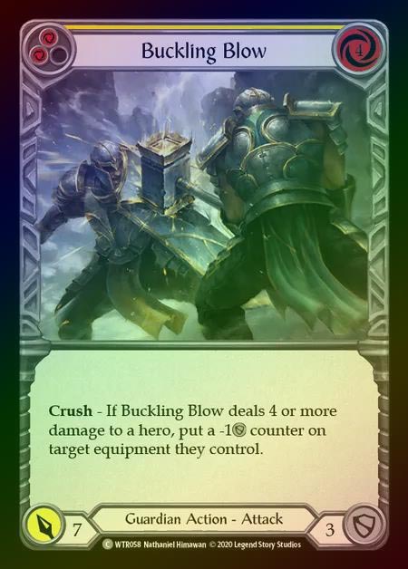 【RF】[Guardian] Buckling Blow [U-WTR058-C] (yellow) Rainbow Foil