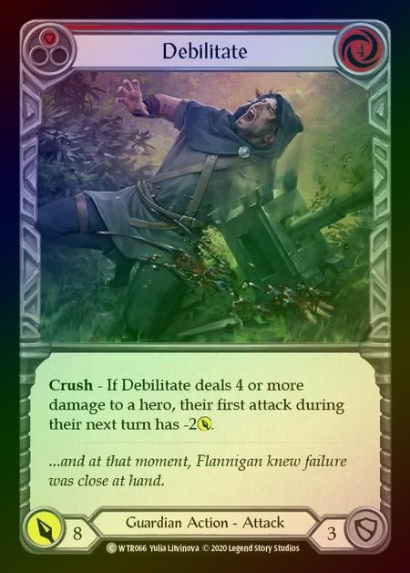 【RF】[Guardian] Debilitate [U-WTR066-C] (red) Rainbow Foil