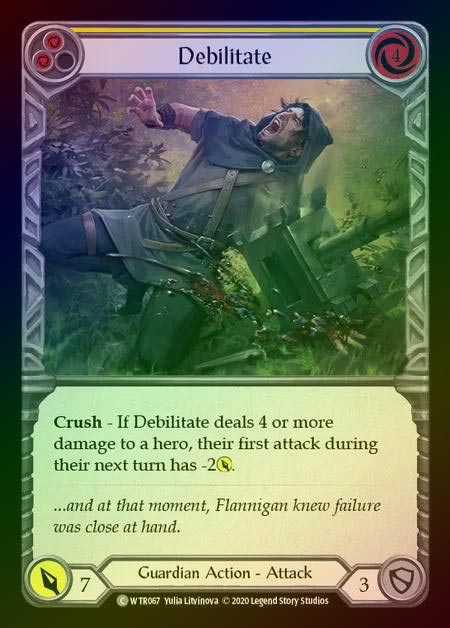 【RF】[Guardian] Debilitate [U-WTR067-C] (yellow) Rainbow Foil